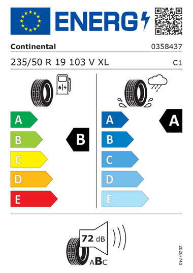 Kia Tyre Label  - continental-0358437-235-50R19-380x540